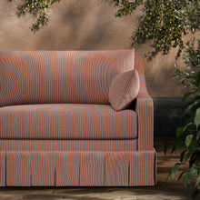 ZOF0241-03 Apron Stripe Tuscan Pink Michael S. Smith Indoor Outdoor Fabric by Zoffany