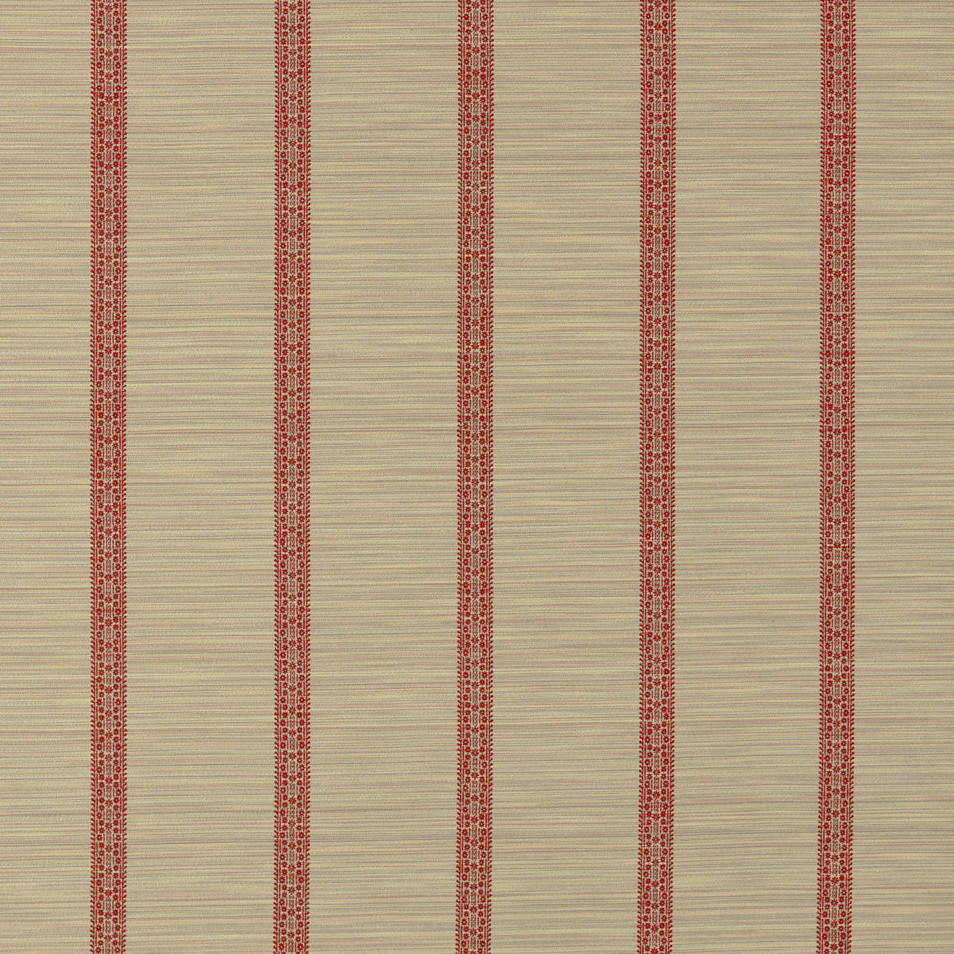 ZOF0242-02 Bellagio Stripe Sandstone/Russet Michael S. Smith Indoor Outdoor Fabric by Zoffany