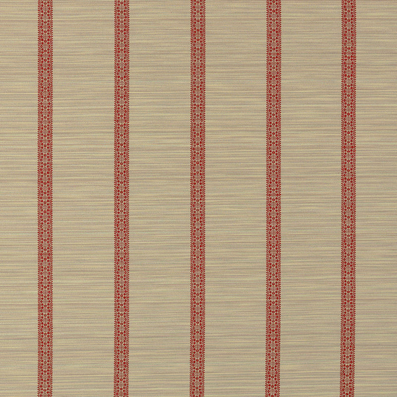ZOF0242-02 Bellagio Stripe Sandstone/Russet Michael S. Smith Indoor Outdoor Fabric by Zoffany