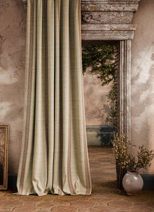 ZOF0242-02 Bellagio Stripe Sandstone/Russet Michael S. Smith Indoor Outdoor Fabric by Zoffany