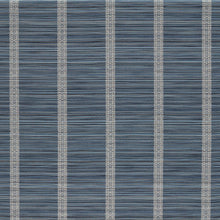 ZOF0242-03 Bellagio Stripe Blue Stone Michael S. Smith Indoor Outdoor Fabric by Zoffany