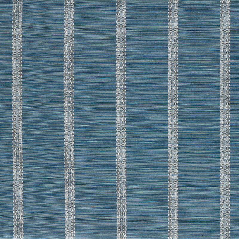 ZOF0242-04 Bellagio Stripe Azure Michael S. Smith Indoor Outdoor Fabric by Zoffany