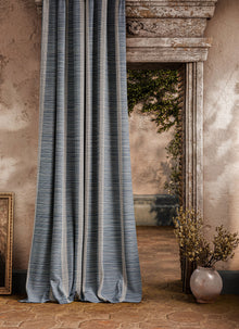 ZOF0242-04 Bellagio Stripe Azure Michael S. Smith Indoor Outdoor Fabric by Zoffany