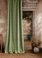 ZOF0242-06 Bellagio Stripe Evergreen Michael S. Smith Indoor Outdoor Fabric by Zoffany