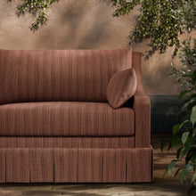ZOF0243-03 Veranda Strie Russet Michael S. Smith Indoor Outdoor Fabric by Zoffany