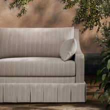 ZOF0243-04 Veranda Strie Chalk Michael S. Smith Indoor Outdoor Fabric by Zoffany