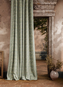 ZOF0244-01 Filigree Bellagio Stripe Eau De Nil Michael S. Smith Indoor Outdoor Fabric by Zoffany