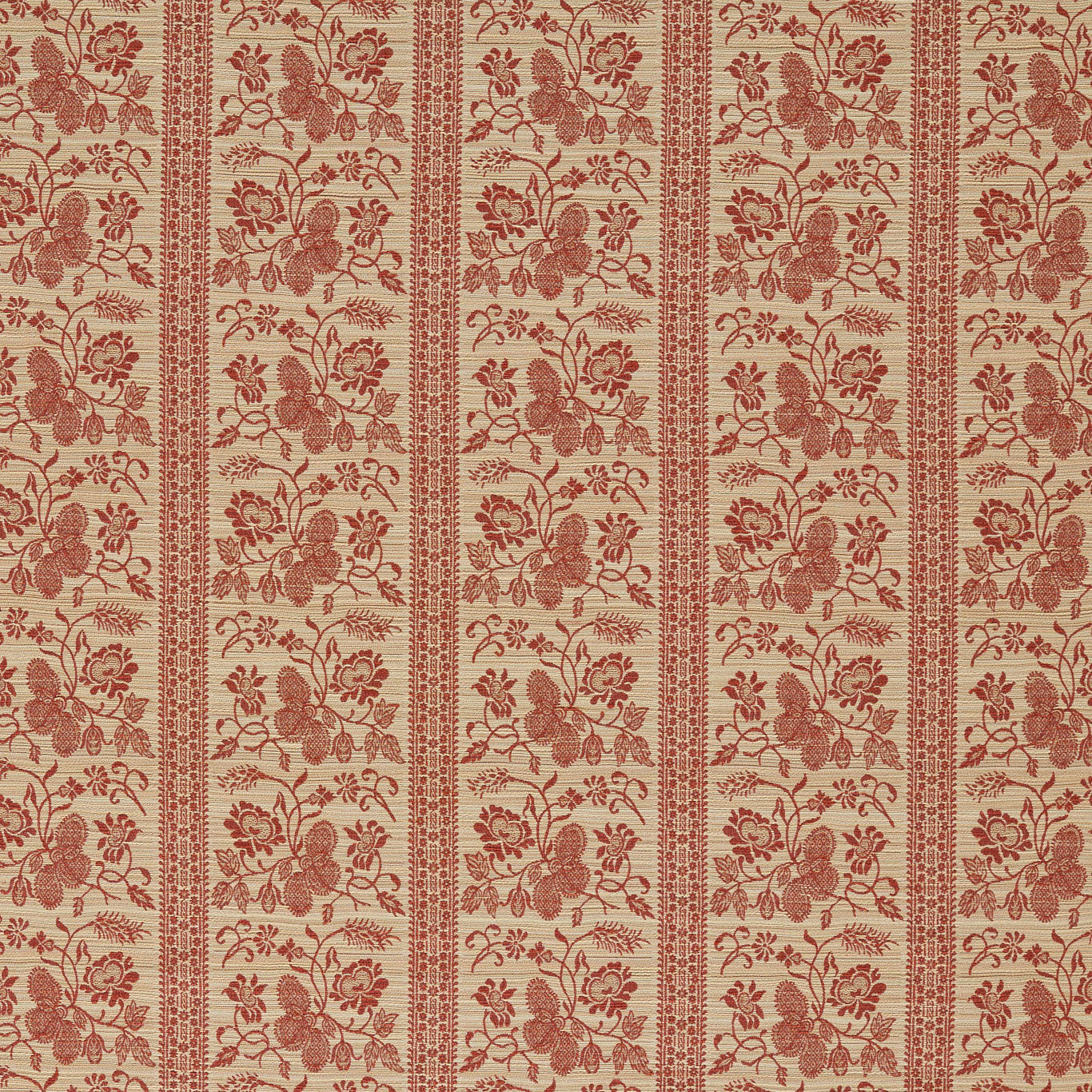 ZOF0244-02 Filigree Bellagio Stripe Sandstone/Russet Michael S. Smith Indoor Outdoor Fabric by Zoffany