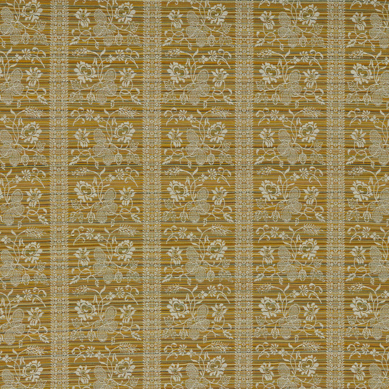 ZOF0244-05 Filigree Bellagio Stripe Silk Yellow Michael S. Smith Indoor Outdoor Fabric by Zoffany