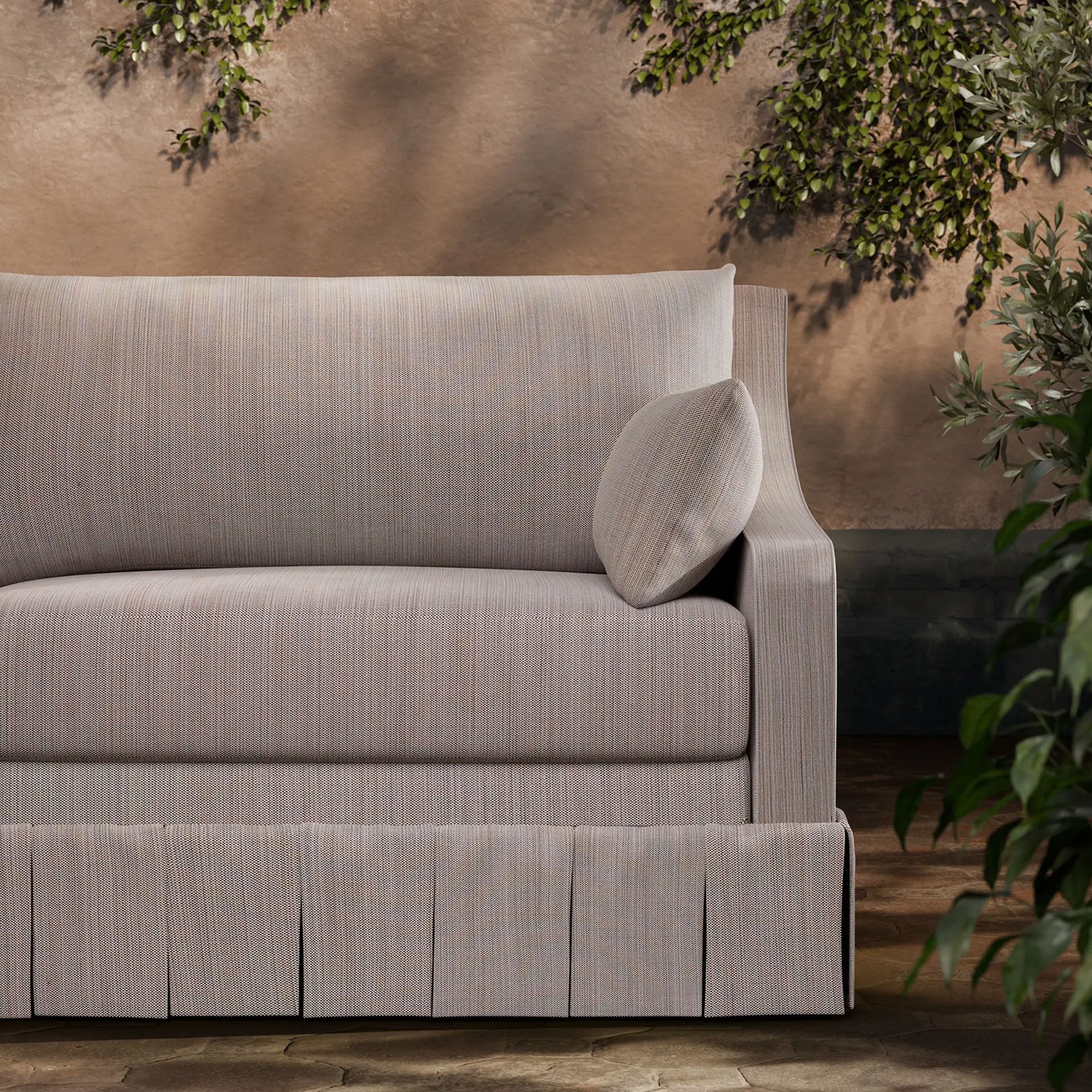 ZOF0248-03 Summerhouse Weave Plaster Michael S. Smith Indoor Outdoor Fabric by Zoffany