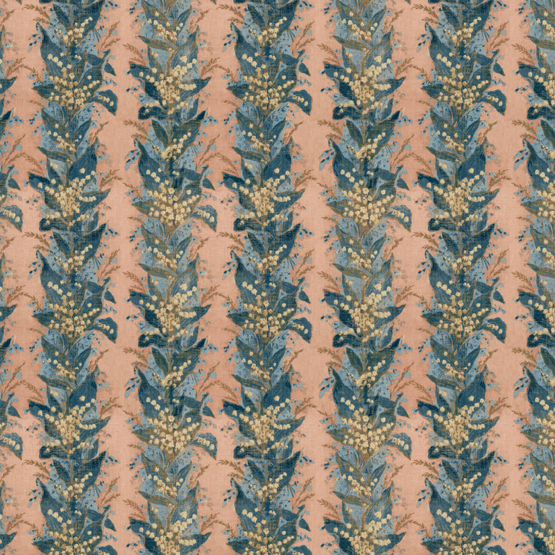 ZOF0251-02 Lily Stripe Archive Coral Michael S. Smith Indoor Outdoor Fabric by Zoffany