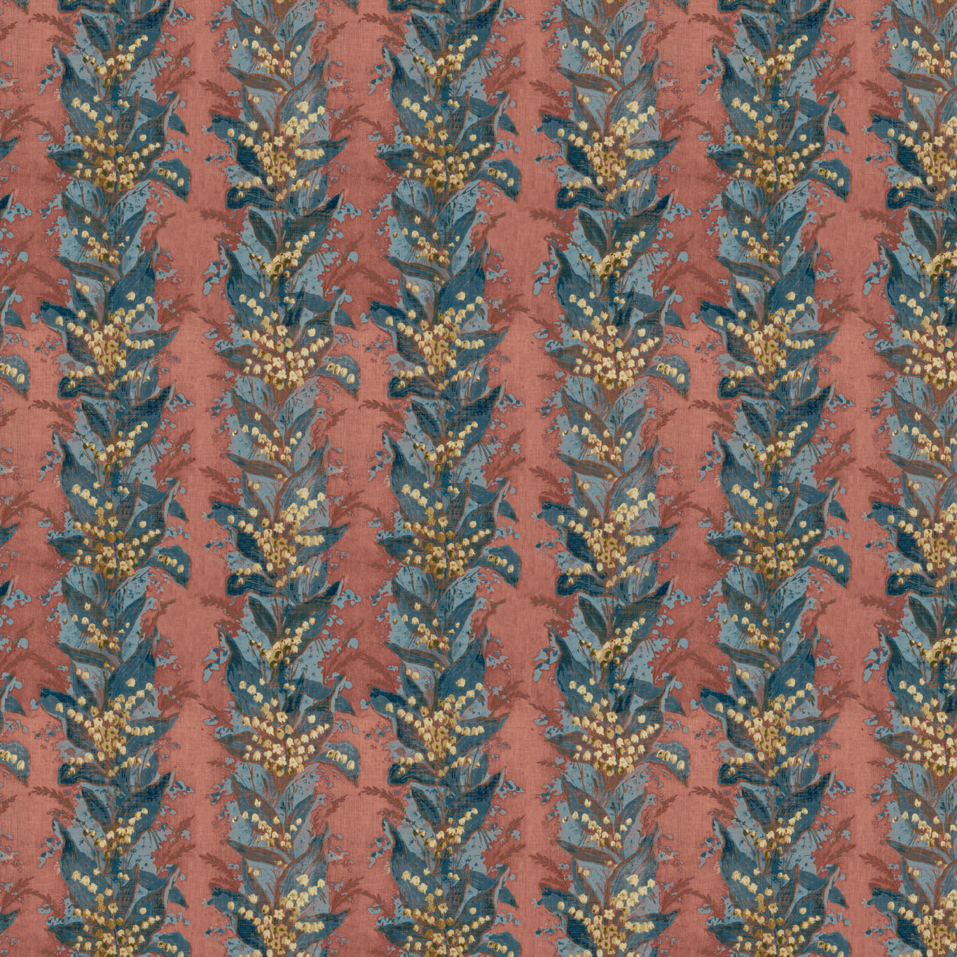 ZOF0251-04 Lily Stripe Rouge Michael S. Smith Indoor Outdoor Fabric by Zoffany