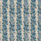 ZOF0251-05 Lily Stripe Chalk/Blue Stone Michael S. Smith Indoor Outdoor Fabric by Zoffany