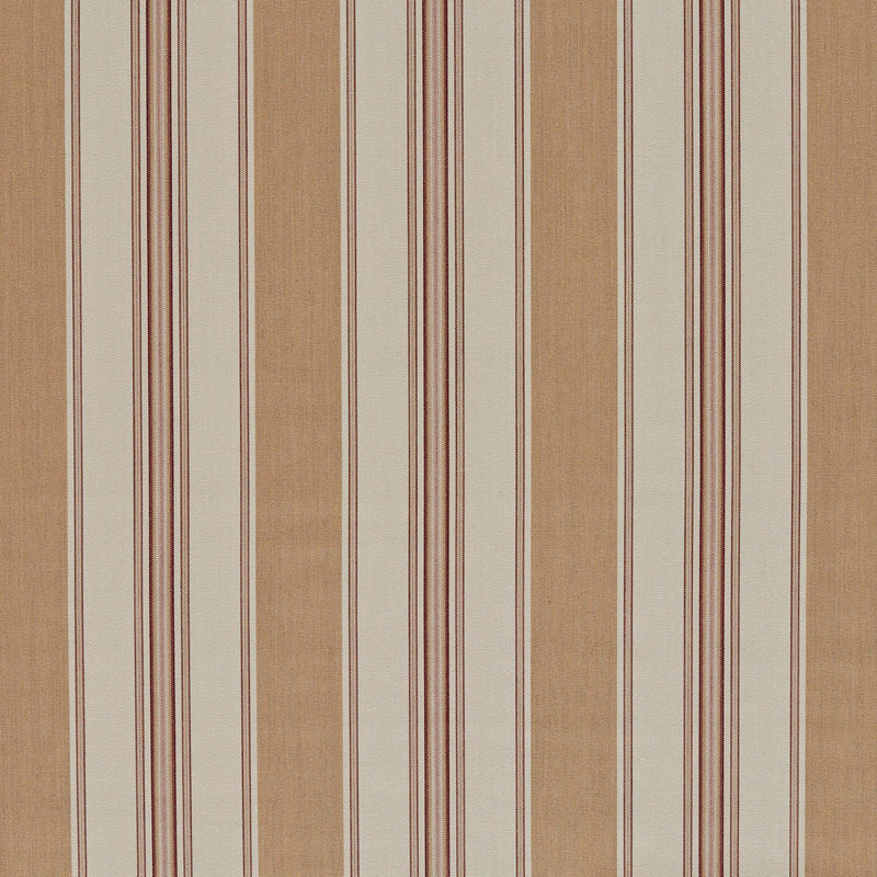 ZOF0252-03 Parasol Stripe Sandstone/Russet Michael S. Smith Indoor Outdoor Fabric by Zoffany