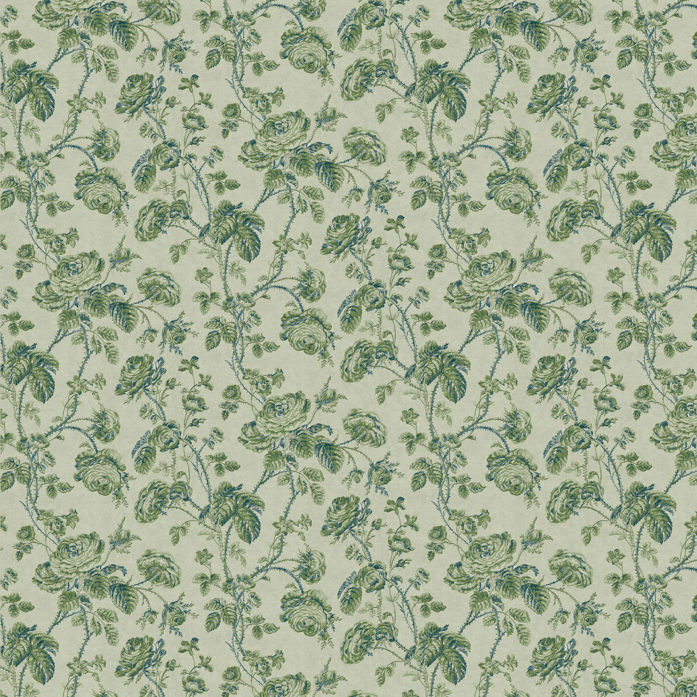 ZOF0253-01 Thorny Vine Evergreen Michael S. Smith Indoor Outdoor Fabric by Zoffany