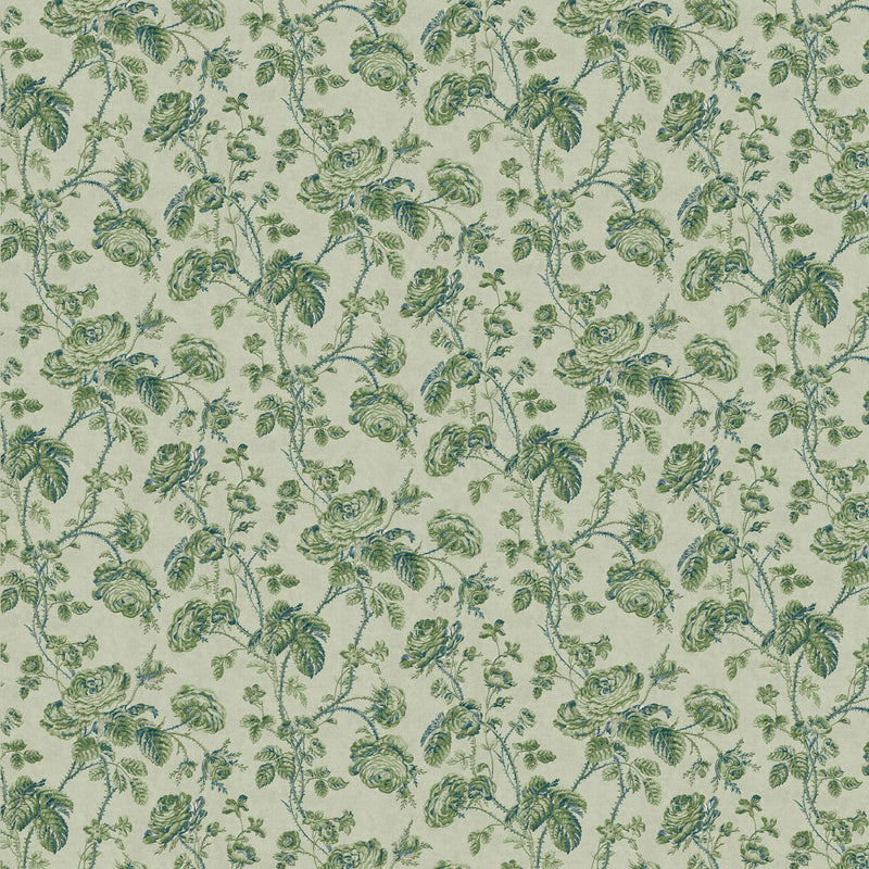 ZOF0253-01 Thorny Vine Evergreen Michael S. Smith Indoor Outdoor Fabric by Zoffany