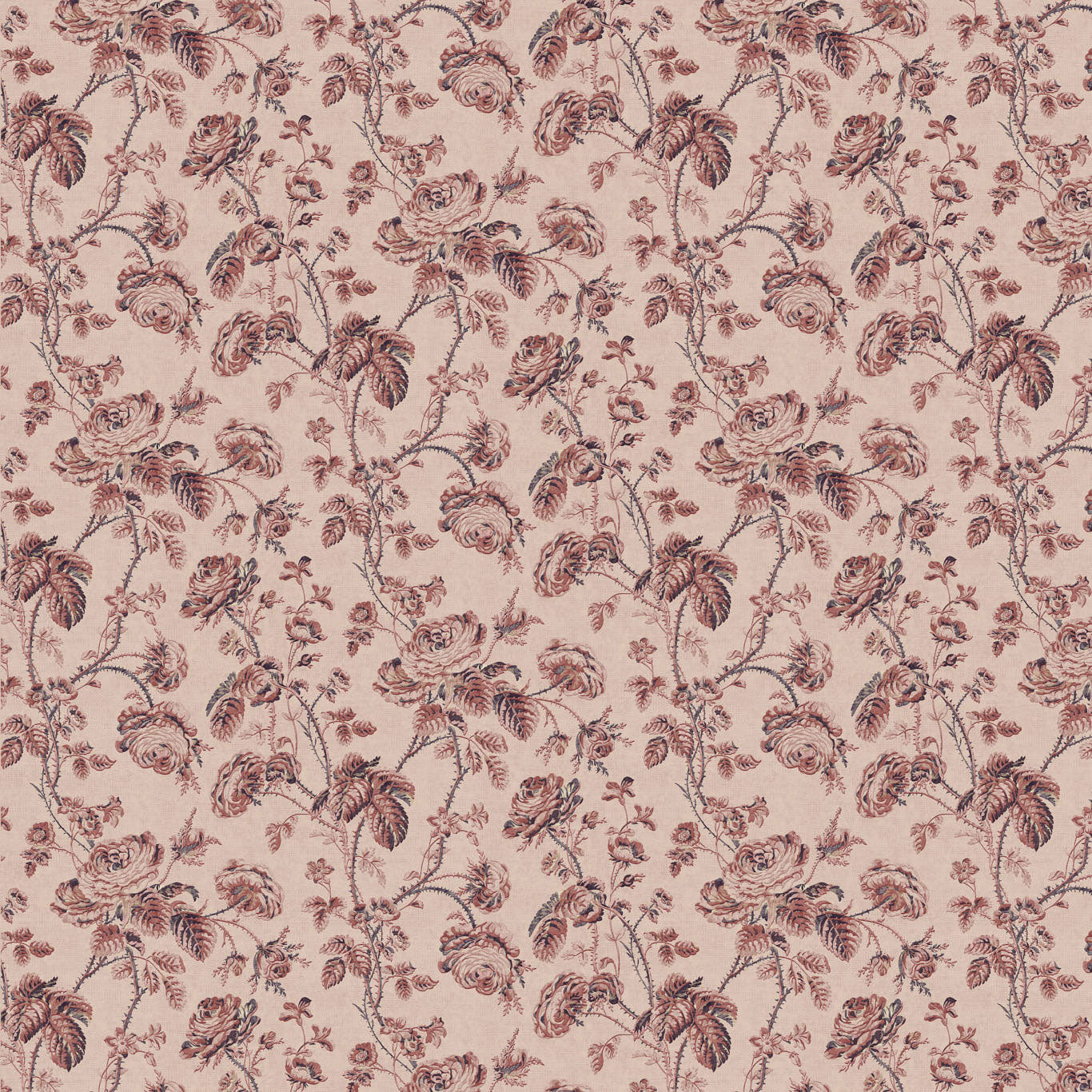 ZOF0253-02 Thorny Vine Rouge Michael S. Smith Indoor Outdoor Fabric by Zoffany