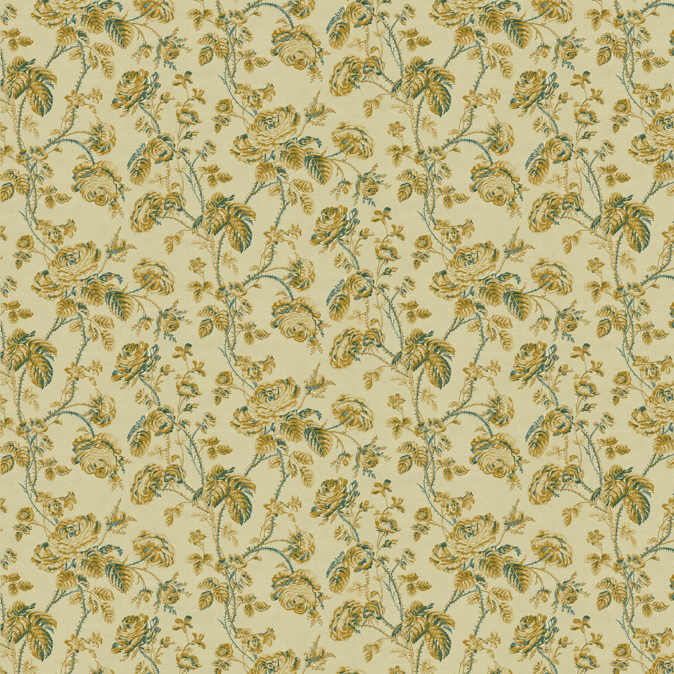 ZOF0253-04 Thorny Vine Silk Yellow Michael S. Smith Indoor Outdoor Fabric by Zoffany