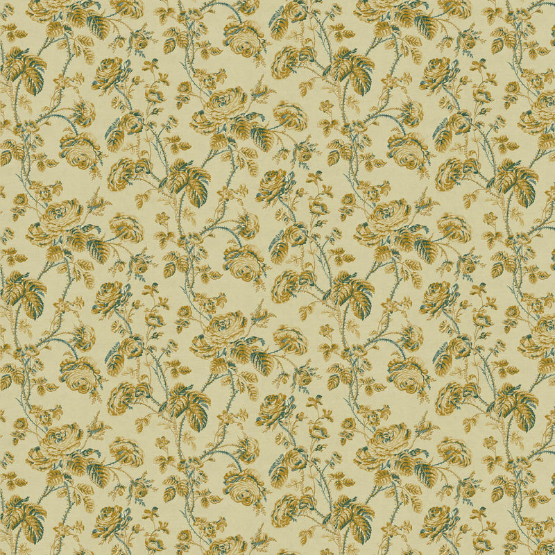 ZOF0253-04 Thorny Vine Silk Yellow Michael S. Smith Indoor Outdoor Fabric by Zoffany