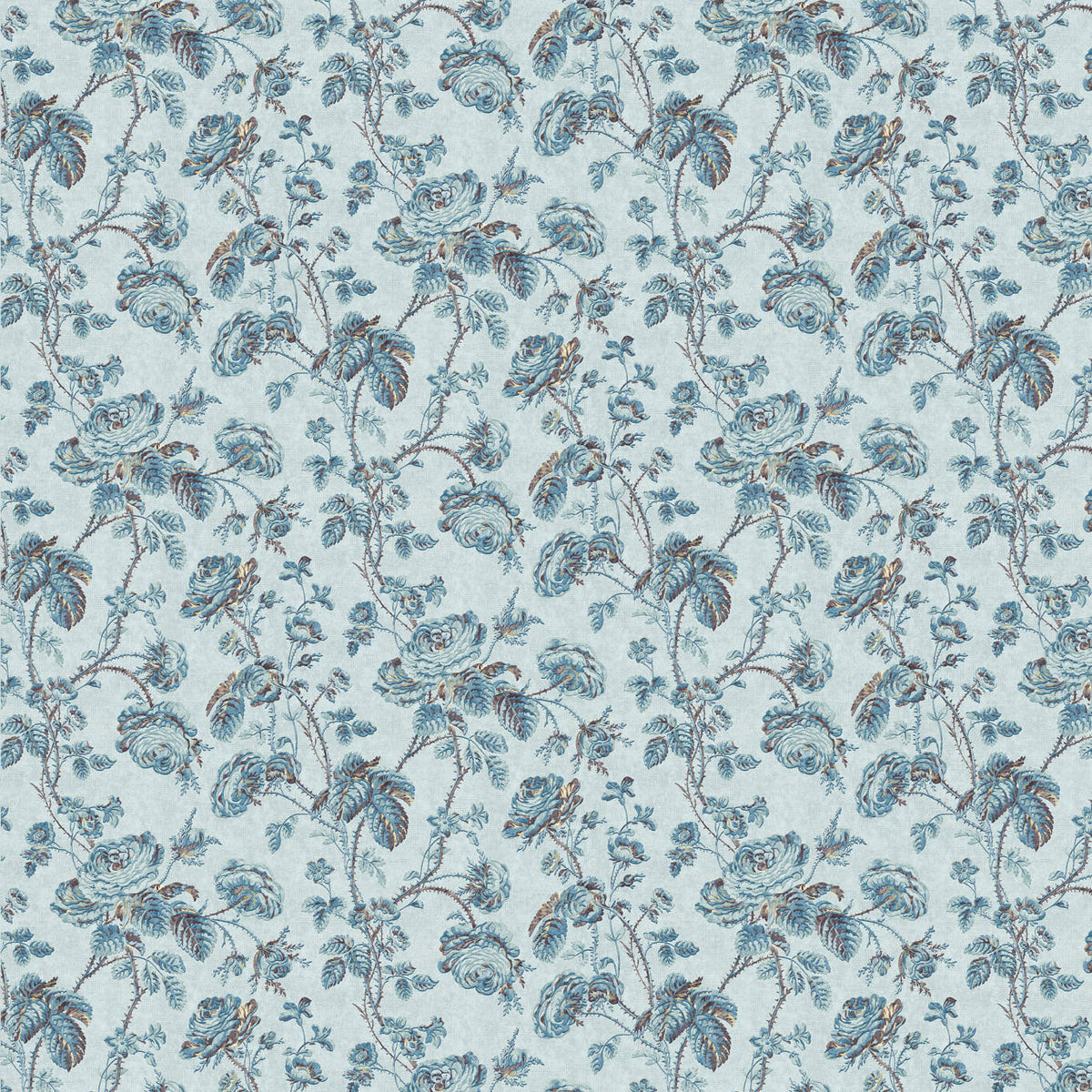 Thorny Vine Azure Michael S. Smith Indoor Outdoor Fabric by Zoffany
