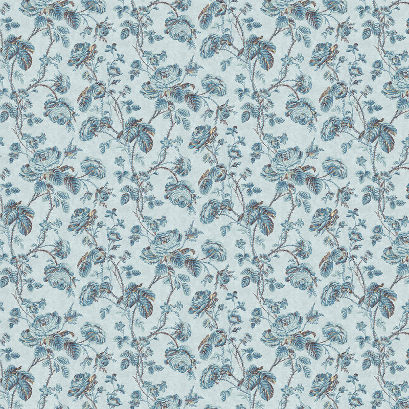 ZOF0253-05 Thorny Vine Azure Michael S. Smith Indoor Outdoor Fabric by Zoffany