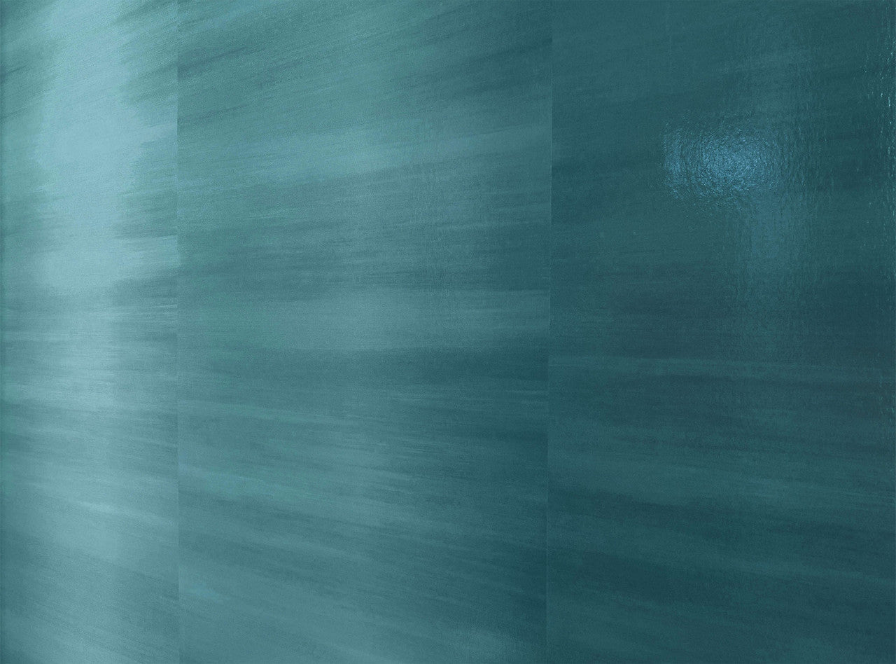 ZW142/11 Lacquer Caractère Electric Teal Wallpaper by Zinc Textile
