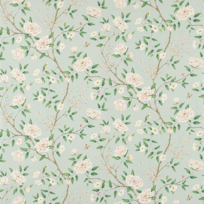 311336 Romey's Garden Cotswolds Manor Sea Green Wallpaper by Zoffany