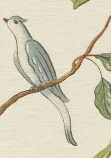 LW 132 56 Adam'S Eden Ivory Fabric by Lewis & Wood