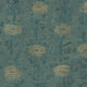 French Marigold Teal Green & Gold Tea Garden Wallpaper by York Wallcoverings