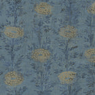 French Marigold Denim & Gold Tea Garden Wallpaper by York Wallcoverings