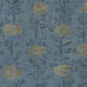French Marigold Denim & Gold Tea Garden Wallpaper by York Wallcoverings