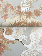 Sprig & Heron Coral Tea Garden Wallpaper by York Wallcoverings