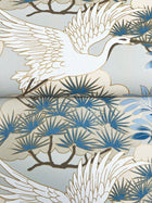 Sprig & Heron Blue Tea Garden Wallpaper by York Wallcoverings