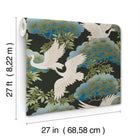 Sprig & Heron Black Tea Garden Wallpaper by York Wallcoverings