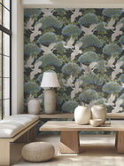 Sprig & Heron Black Tea Garden Wallpaper by York Wallcoverings