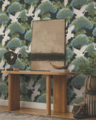 Sprig & Heron Black Tea Garden Wallpaper by York Wallcoverings