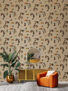 AN4601-2 Ukiyo Beige Ania Wallpaper by Tres Tintas