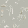 Ukiyo Grey Ania Wallpaper by Tres Tintas