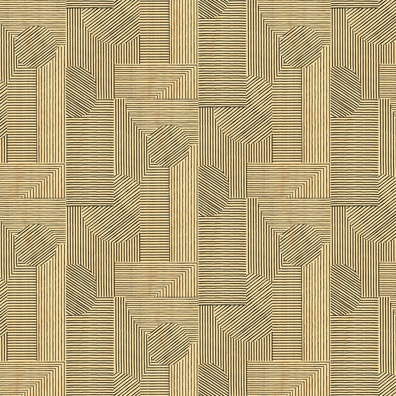 Andana Mustard Ania Wallpaper by Tres Tintas