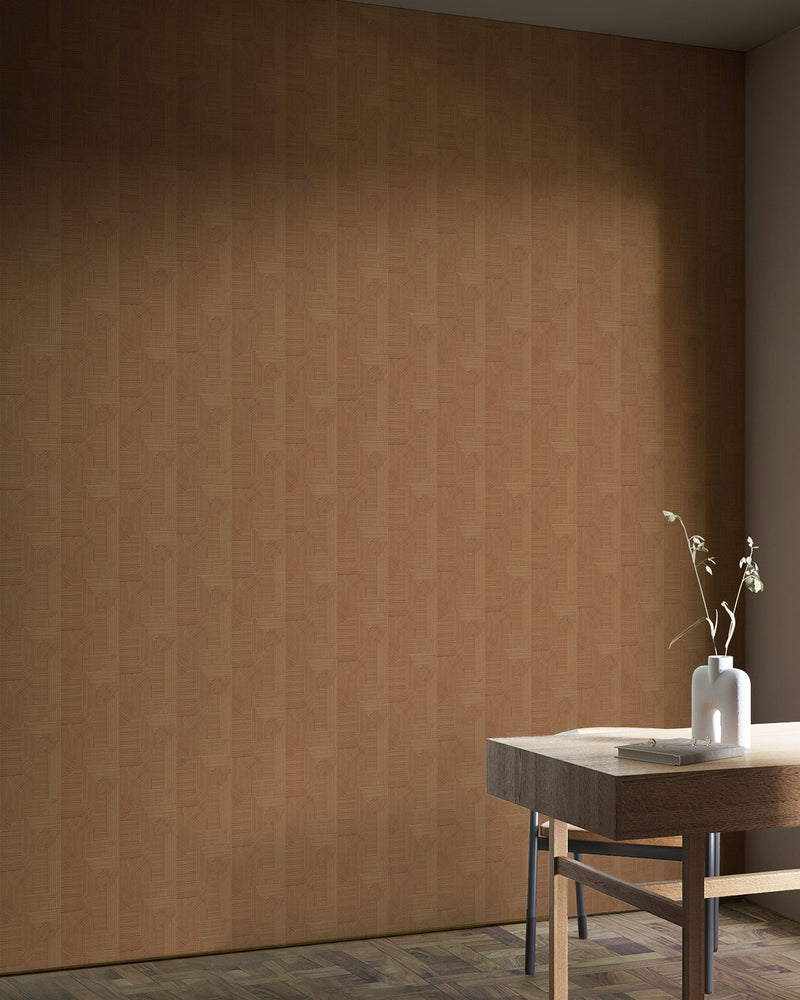 Andana Terracotta Ania Wallpaper by Tres Tintas