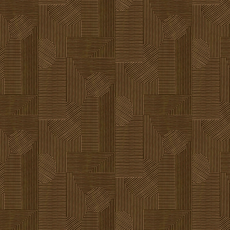 Andana Brown Ania Wallpaper by Tres Tintas