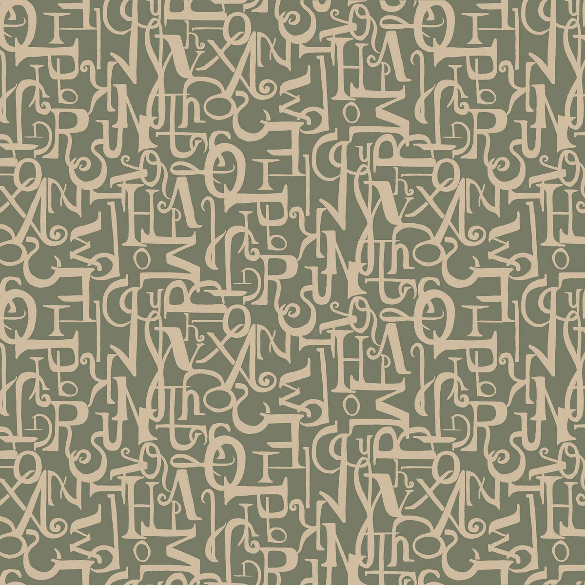 AN4603-5 Verso Green Ania Wallpaper by Tres Tintas