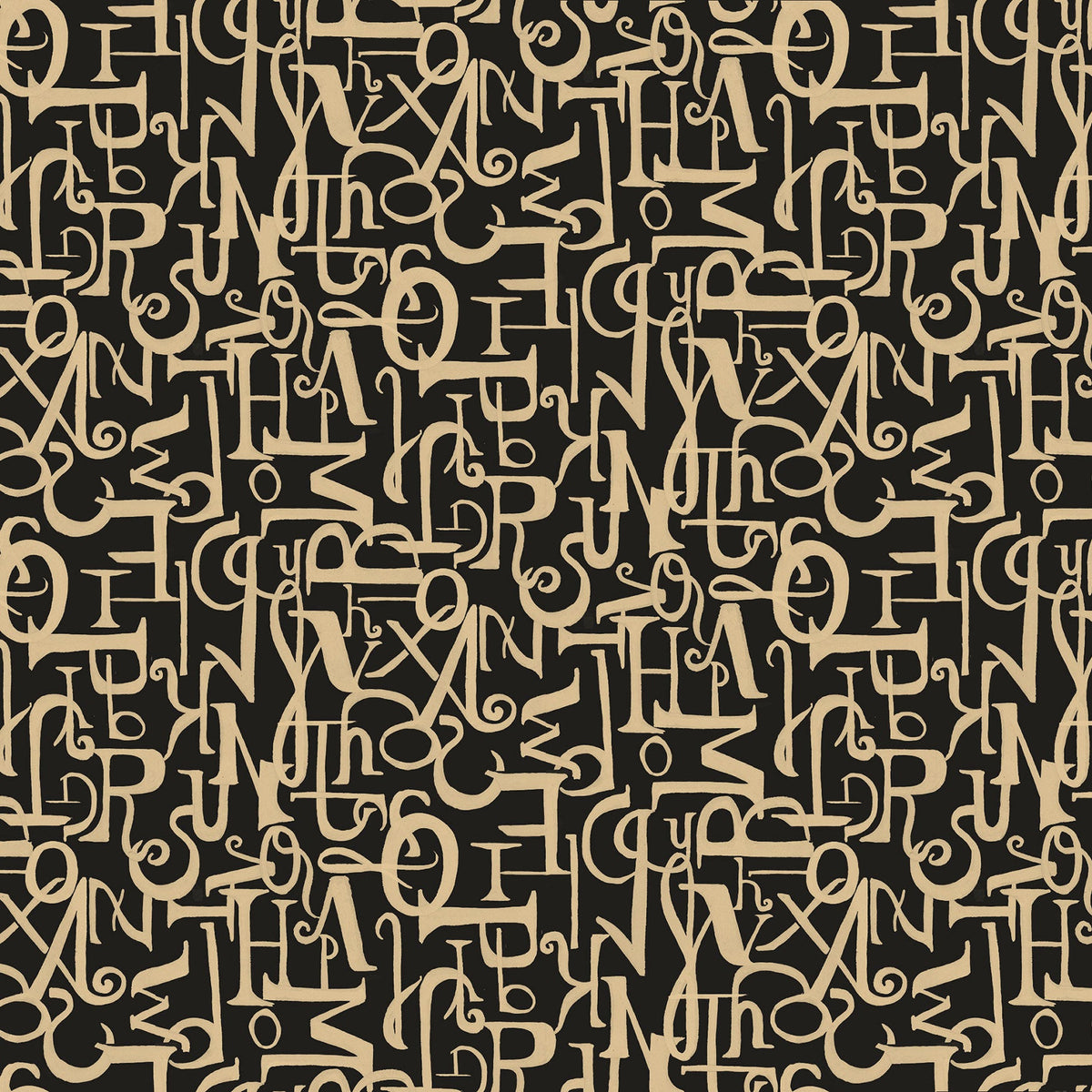 AN4603-6 Verso Black Ania Wallpaper by Tres Tintas