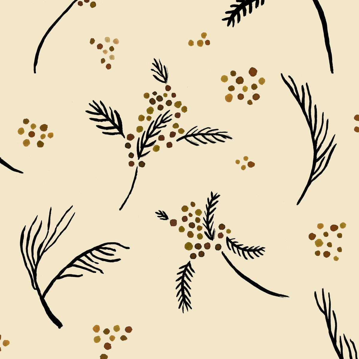 AN4604-1 Algaida Beige Ania Wallpaper by Tres Tintas