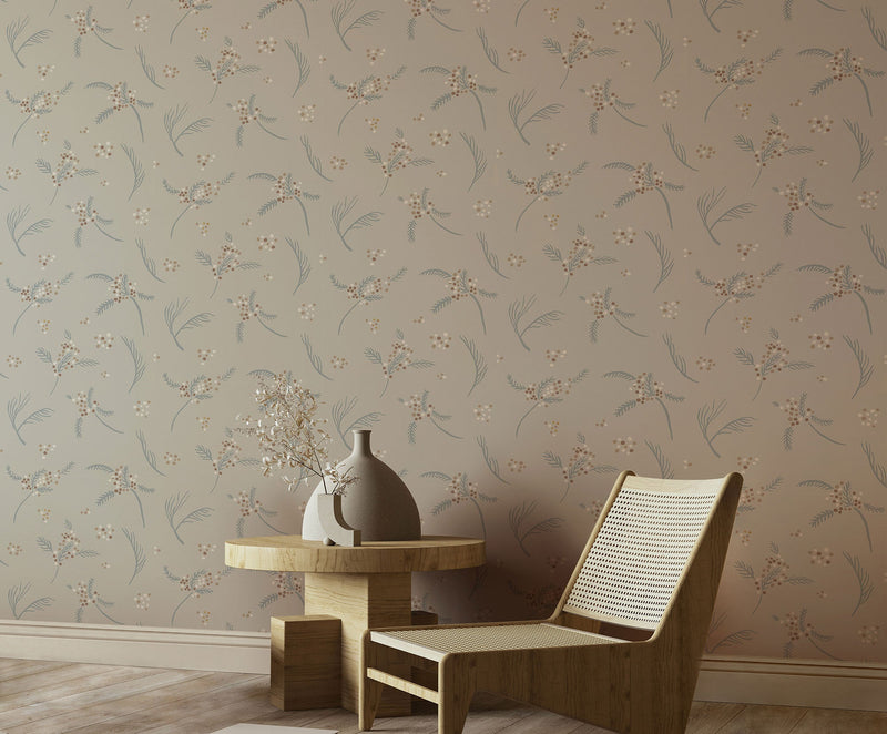 Algaida Mauve Ania Wallpaper by Tres Tintas