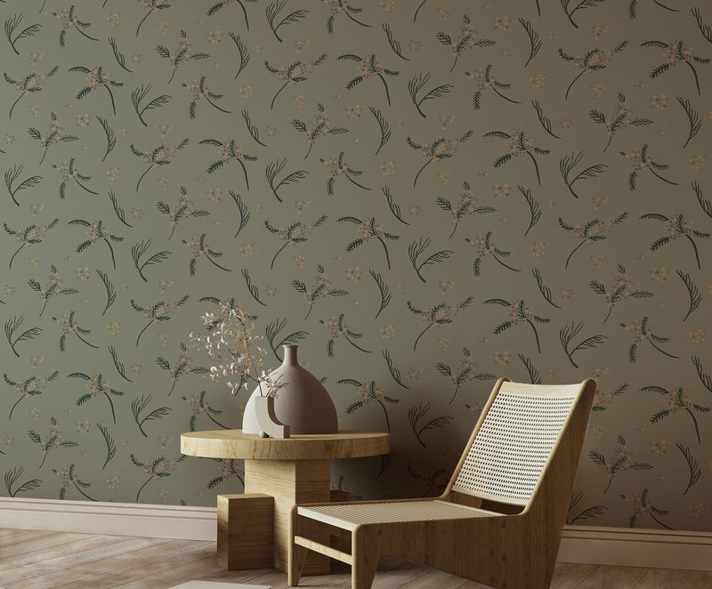 Algaida Turquoise Ania Wallpaper by Tres Tintas