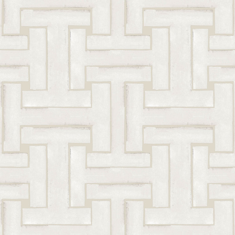 Ensemble White Ania Wallpaper by Tres Tintas