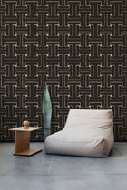 AN4605-4 Ensemble Black Ania Wallpaper by Tres Tintas