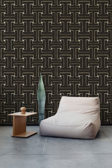 AN4605-4 Ensemble Black Ania Wallpaper by Tres Tintas