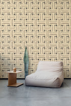 AN4605-5 Ensemble White and Black Ania Wallpaper by Tres Tintas